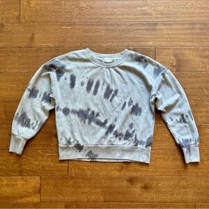 Pink Rose Gray Tie-Dye Top